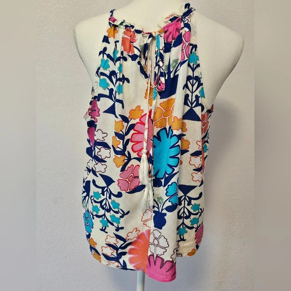 Rachel Roy Floral Sleeveless Halter Top Women's Size Small NWOT - Picture 7 of 9